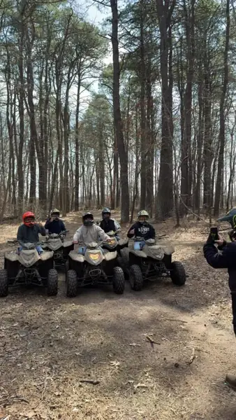 Guided ATV tour through the forest at NJ ATV Rentals